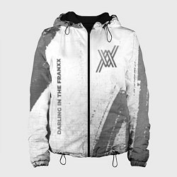 Куртка с капюшоном женская Darling in the FranXX - white gradient вертикально, цвет: 3D-черный