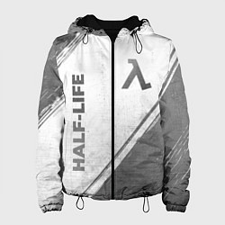 Куртка с капюшоном женская Half-Life - white gradient вертикально, цвет: 3D-черный