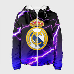 Куртка с капюшоном женская Real Madrid storm, цвет: 3D-белый