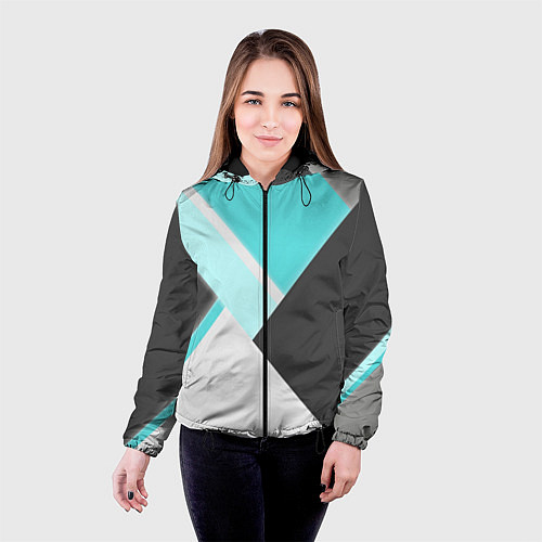 Женская куртка Color black blue / 3D-Черный – фото 4