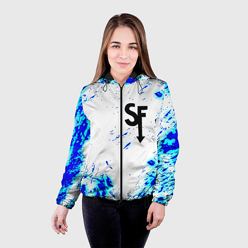Женская куртка Sally Face краски / 3D-Черный – фото 4