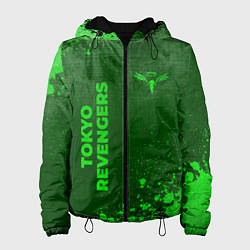 Женская куртка Tokyo Revengers - green gradient вертикально