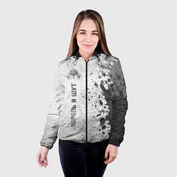 Куртка с капюшоном женская Король и Шут - white gradient по-вертикали, цвет: 3D-черный — фото 2