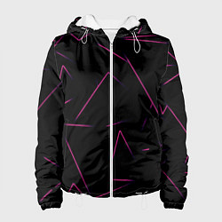 Куртка с капюшоном женская Color pink line, цвет: 3D-белый