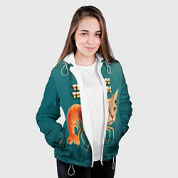 Куртка с капюшоном женская Trippi Troppi мем, цвет: 3D-белый — фото 2