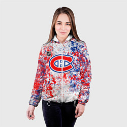 Куртка с капюшоном женская Montreal Canadiens NHL white, цвет: 3D-белый — фото 2