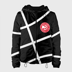 Куртка с капюшоном женская Atlanta Hawks NBA, цвет: 3D-черный