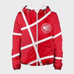 Куртка с капюшоном женская Atlanta Hawks NBA team, цвет: 3D-белый
