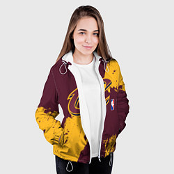 Куртка с капюшоном женская Cleveland Cavaliers NBA team, цвет: 3D-белый — фото 2