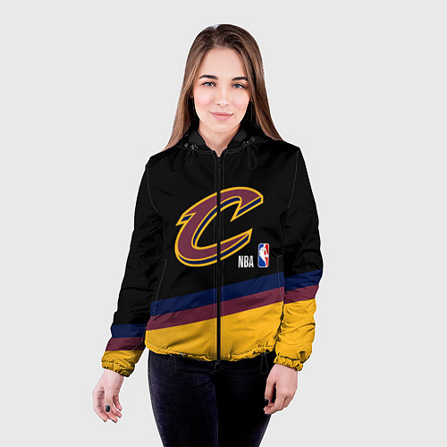 Женская куртка Cleveland Cavaliers NBA basketball / 3D-Черный – фото 4