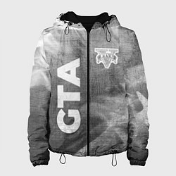 Куртка с капюшоном женская GTA - grey gradient вертикально, цвет: 3D-черный