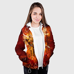 Куртка с капюшоном женская Сангвиний великий ангел, цвет: 3D-белый — фото 2