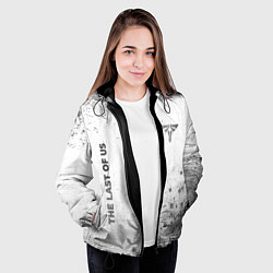 Куртка с капюшоном женская The Last Of Us - white gradient вертикально, цвет: 3D-черный — фото 2