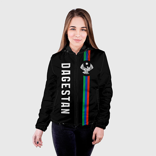 Женская куртка Республика - Дагестан / 3D-Черный – фото 4