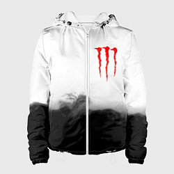 Куртка с капюшоном женская Monster energy splash smoke, цвет: 3D-белый