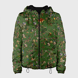 Куртка с капюшоном женская Земли Оплота - Герои 3, цвет: 3D-черный