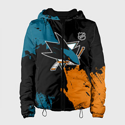 Куртка с капюшоном женская Сан Хосе Шаркс - два цвета, цвет: 3D-черный