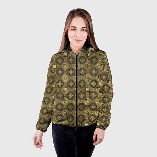Женская куртка Орнамент в кельтском стиле / 3D-Черный – фото 4