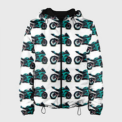 Женская куртка Motorbike light blue