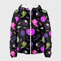 Женская куртка Halloween pink black pumpkin