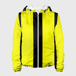 Женская куртка Color yellow black line