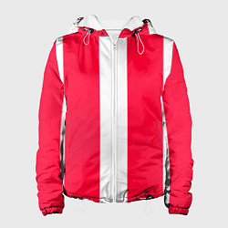 Женская куртка Color red white line