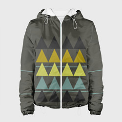 Женская куртка Абстрактный лес геометрический