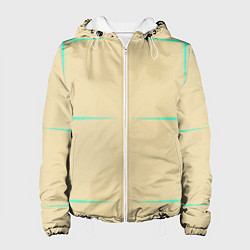 Женская куртка Color beige green stripes