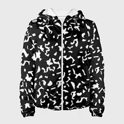 Куртка с капюшоном женская Черный камуфляж, цвет: 3D-белый