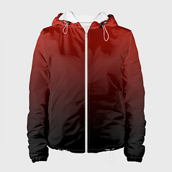Куртка с капюшоном женская Red gradient, цвет: 3D-белый