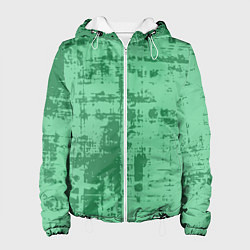 Куртка с капюшоном женская Текстура с потертостями, цвет: 3D-белый