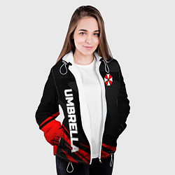 Куртка с капюшоном женская Umbrella - спорт, цвет: 3D-белый — фото 2