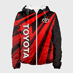 Женская куртка Тойота - красные полосы
