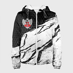 Куртка с капюшоном женская Федерация бокса России - белый затертый, цвет: 3D-белый