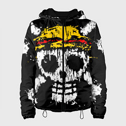 Куртка с капюшоном женская Соломенная шляпа, цвет: 3D-черный