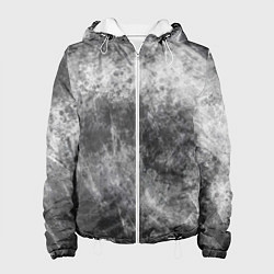 Женская куртка Абстракция - black and white metal scuffs