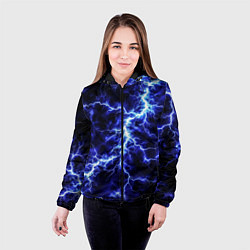 Куртка с капюшоном женская Мощнейший разряд молнии, цвет: 3D-черный — фото 2