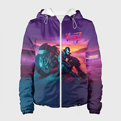 Женская куртка Venom near his motorcycle - ai art fantasy