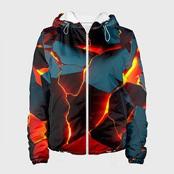 Куртка с капюшоном женская Orange glow, цвет: 3D-белый