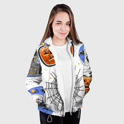Куртка с капюшоном женская Holiday halloween, цвет: 3D-белый — фото 2