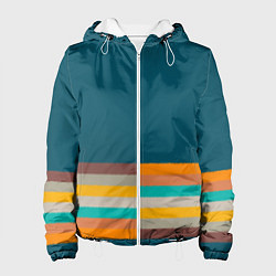 Женская куртка Индиго и шумовой градиент заката с текстурой