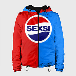 Куртка с капюшоном женская Sexsi Pepsi, цвет: 3D-черный