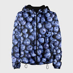 Куртка с капюшоном женская Черника, цвет: 3D-черный