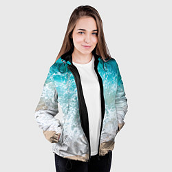 Куртка с капюшоном женская Берег, цвет: 3D-черный — фото 2