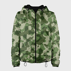 Куртка с капюшоном женская Хаки, цвет: 3D-черный