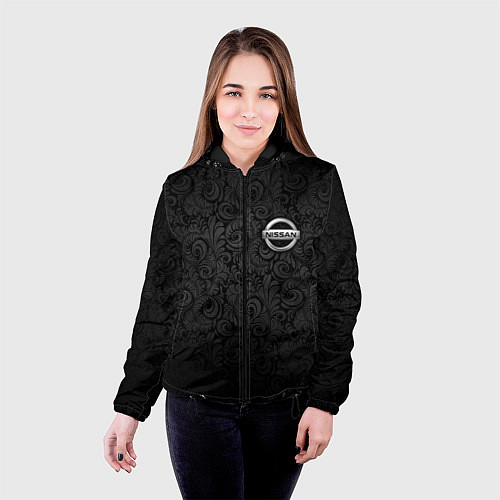 Женская куртка Nissan / 3D-Черный – фото 4