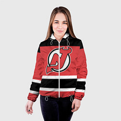 Куртка с капюшоном женская New Jersey Devils, цвет: 3D-белый — фото 2
