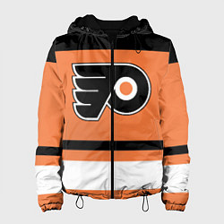 Куртка с капюшоном женская Philadelphia Flyers, цвет: 3D-черный