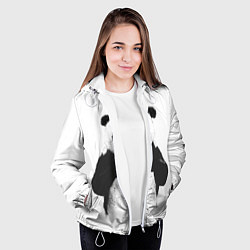 Куртка с капюшоном женская Panda Love, цвет: 3D-белый — фото 2