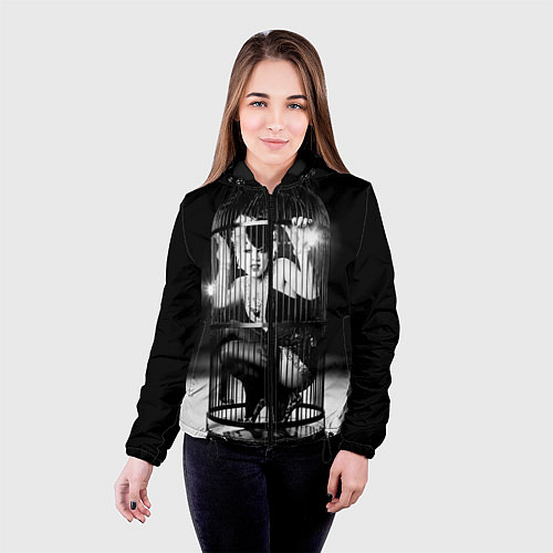 Женская куртка Пинк / 3D-Черный – фото 4